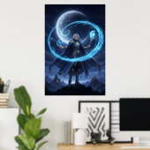 Maan Gebonden Arcane Magiër Poster Kunst (Thuiskantoor)