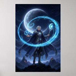 Maan Gebonden Arcane Magiër Poster Kunst