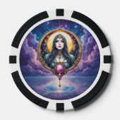 Maan gebonden Droombewaarder – Bewaker van de Nach Poker Chips (Voorkant)