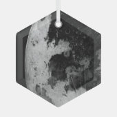 maan glas ornament (Voorkant)