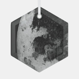 maan glas ornament