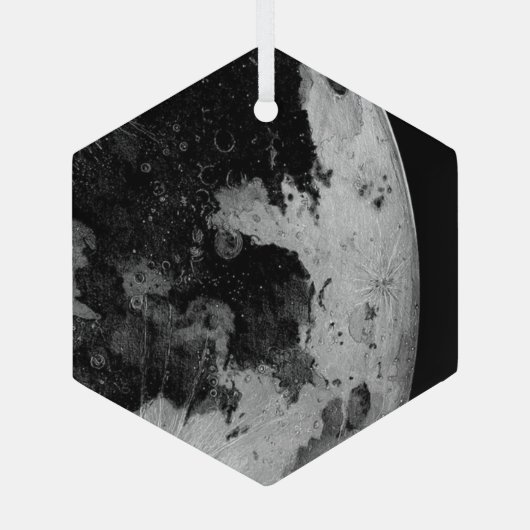 maan glas ornament (Achterkant)