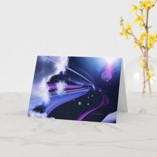 “Maan Gloed #4” Kaart (Gele Bloem)