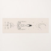 Maan Godin Meditatie Yoga Mat (Achterkant (horizontaal))