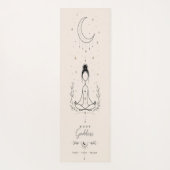 Maan Godin Meditatie Yoga Mat (Achterkant)