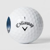 Maan Godin strooit 's nachts met sterren Golfballen (Logo)