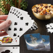 Maan Godin strooit 's nachts met sterren Pokerkaarten (Insitu)