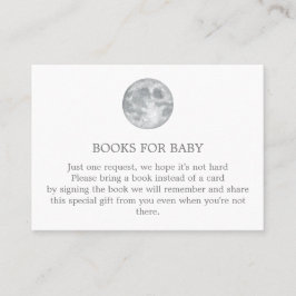 Maan Graag een boek meebrengen Bijkaart Visitekaartje