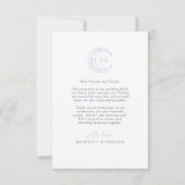 maan grillige bruiloft bedankkaart (Achterkant)