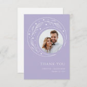 maan grillige bruiloft bedankkaart (Voorkant / Achterkant)