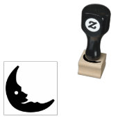 Maan Halloween Decor Custom Rubberstempel (Gestempeld)