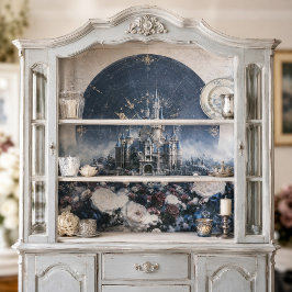 Maan Halo Kasteel Decoupage Tissuepapier