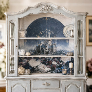 Maan Halo Kasteel Decoupage Tissuepapier