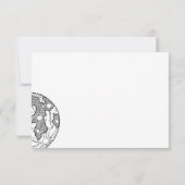 Maan Hand Tekening Sterrenruimte invoegen Elegant (Achterkant)