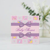 Maan, hart en Baby, gierig Baby shower Kaart (Staand voorkant)
