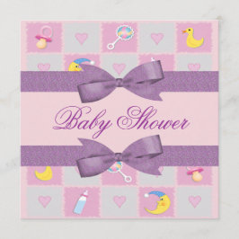 Maan, hart en Baby, gierig Baby shower Kaart