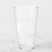 Maan Hart Glas Tumbler (Voorkant)