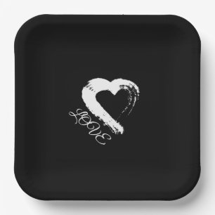 Maan Hart Papieren Bord