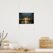 Maan, hedendaagse kunst. poster (Keuken)