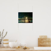 Maan, hedendaagse kunst, poster (Keuken)