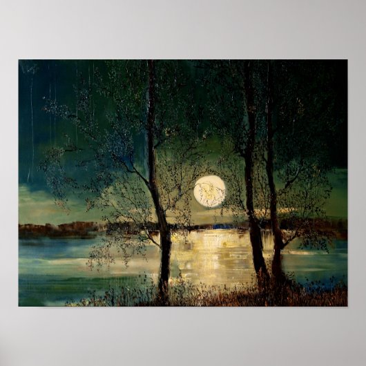 Maan, hedendaagse kunst, poster (Voorkant)