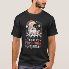maan heilige en vogels heilige Dit is mijn Kerstmi T-shirt