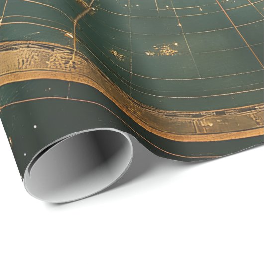  maan hemelse kaart ontwerp (2) cadeaupapier (Rol Hoek)