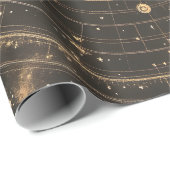  maan hemelse kaart ontwerp cadeaupapier (Rol Hoek)