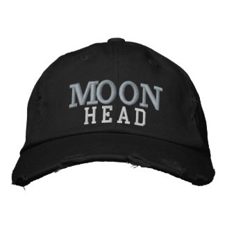 Maan Hoofd Hoed : Door Approachable Wolf ( J.H.T. Geborduurde Pet