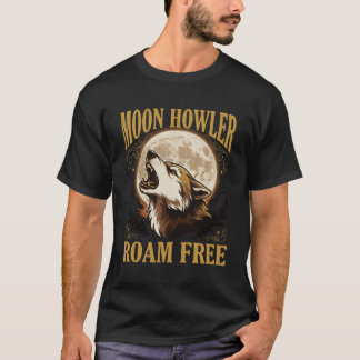 Maan Huilende Wolf T-Shirt