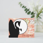 Maan I van de draak (de Bloemen van de Zalm) Briefkaart (Staand voorkant)