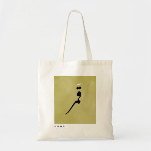Maan in Arabische kalligrafie minimalistisch Tote Bag