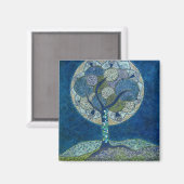 Maan in bloei (schilderij) magneet (Voorkant / Achterkant)