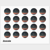 Maan in de lucht Magische sticker (Vel)