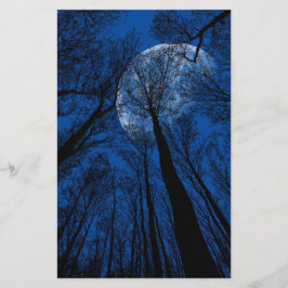 Maan in de Night Sky Briefpapier