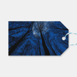 Maan in de Night Sky Cadeaulabel