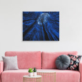 Maan in de Night Sky Canvas Afdruk (Insitu (Woonkamer))