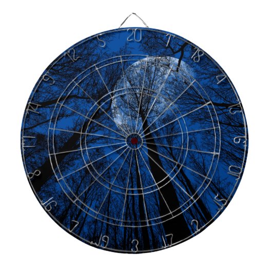 Maan in de Night Sky Dartbord (Voorkant)