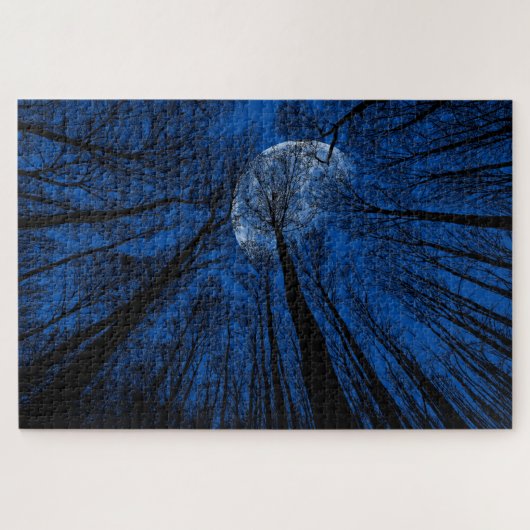 Maan in de Night Sky Legpuzzel (Horizontaal)