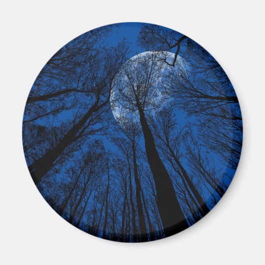 Maan in de Night Sky Magneet (Voorkant)