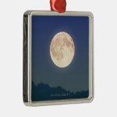 Maan in de Night Sky Metalen Ornament (Rechts)