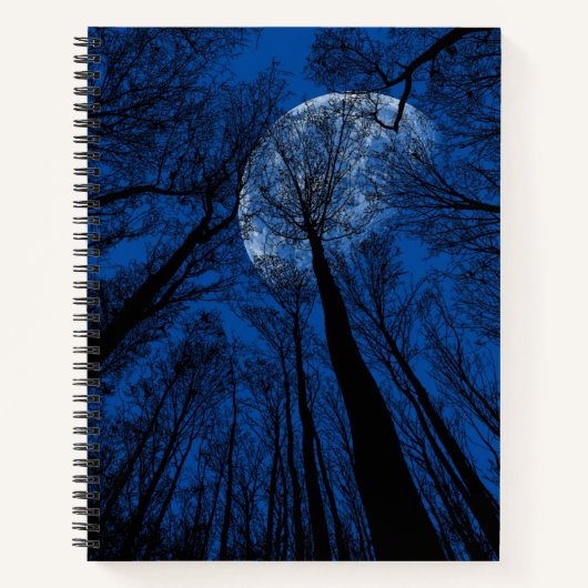 Maan in de Night Sky Notitieboek (Voorkant)