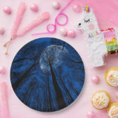 Maan in de Night Sky Papieren Bordje (Feest)