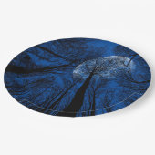 Maan in de Night Sky Papieren Bordje (Gekanteld)