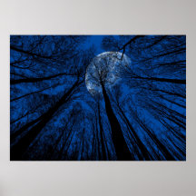 Maan in de Night Sky