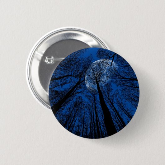 Maan in de Night Sky Ronde Button 5,7 Cm (Voorkant /achterkant)