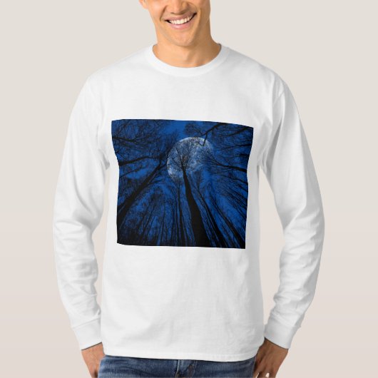 Maan in de Night Sky T-shirt (Voorkant)