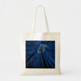Maan in de Night Sky Tote Bag