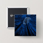 Maan in de Night Sky Vierkante Button 5,1 Cm (Voorkant /achterkant)