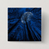 Maan in de Night Sky Vierkante Button 5,1 Cm (Voorkant)